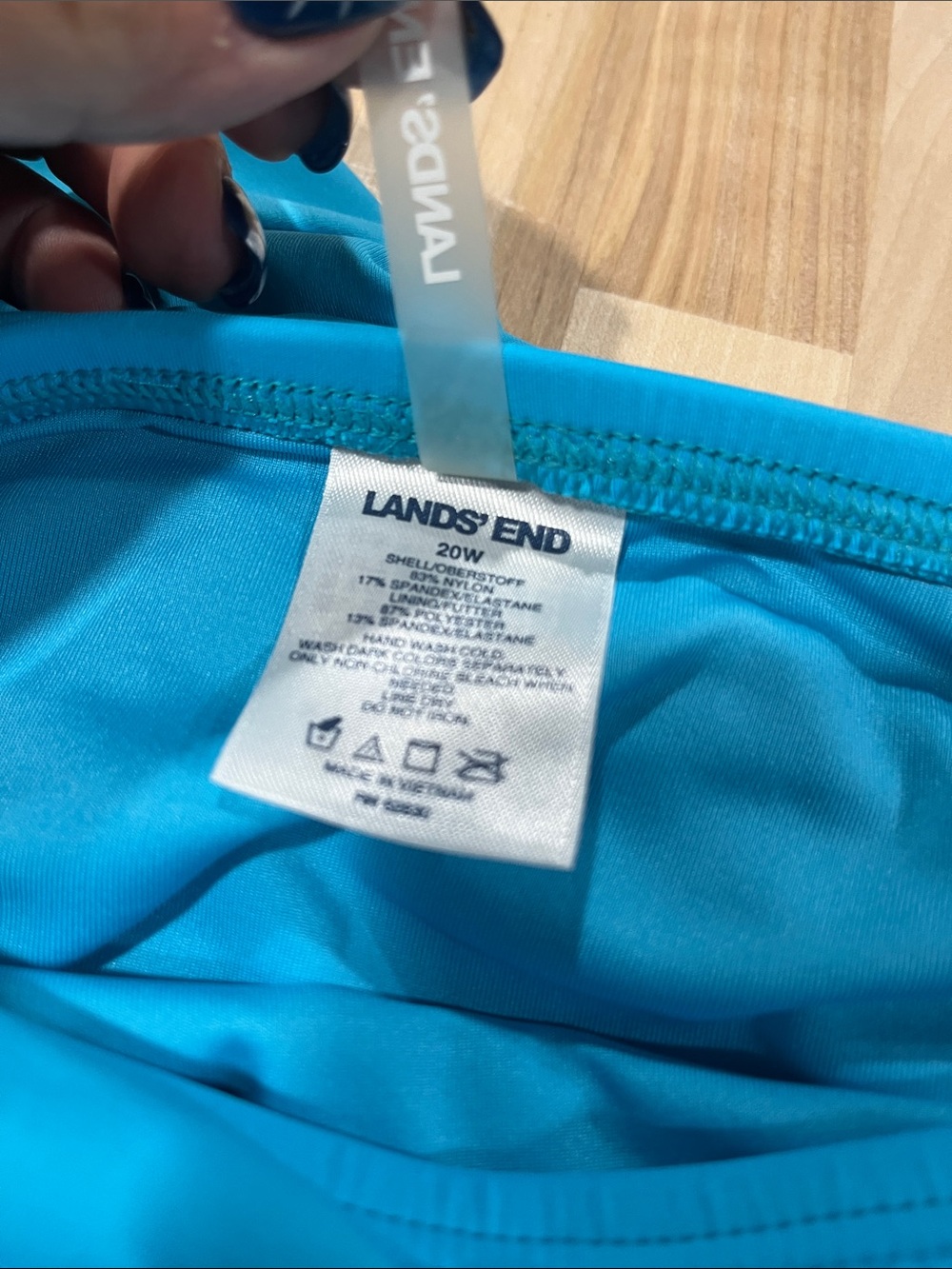 Turquoise Ruffle Swim Bottoms - Picture 9 of 10